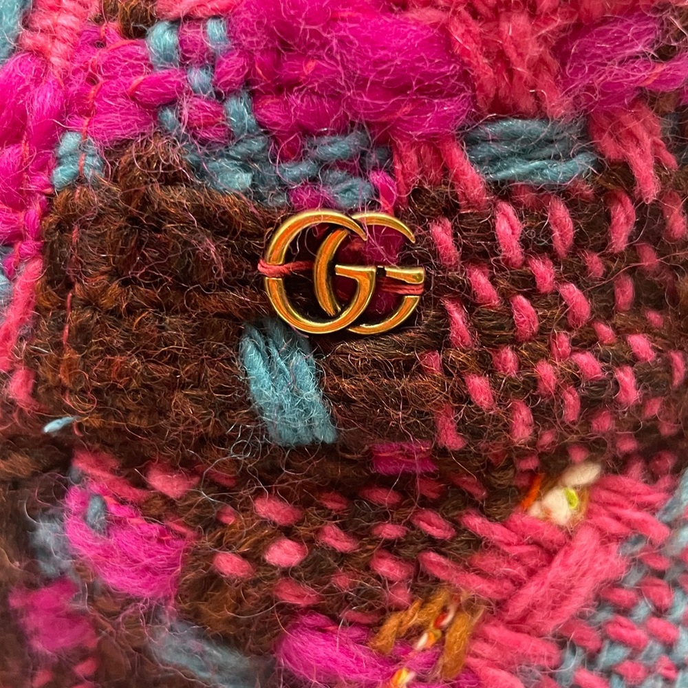 Gucci Pink Tweed Bucket Hat - Picture 2 of 11
